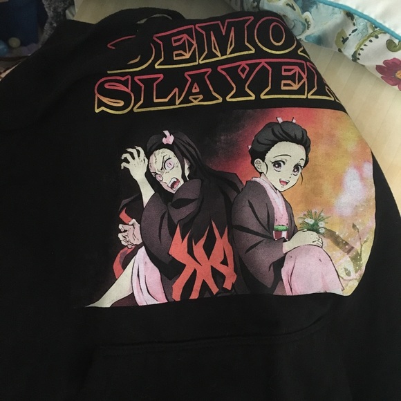 Demon slayer hoodie kimetsu No Yaiba Nezunko duo  girls hoodie - Picture 2 of 6